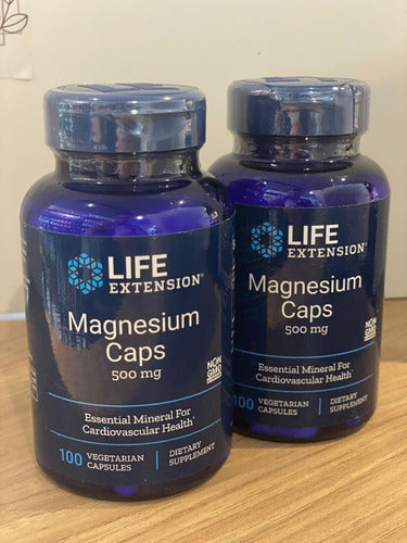 Magnesium Magnésio 500mg (100 Caps) Life Extension Sabor Sem sabor