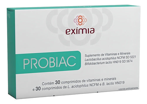 Eximia Probiac 60 Comprimidos Sabor Sem Sabor