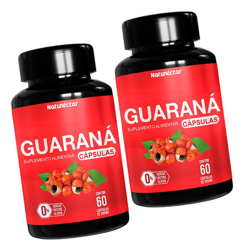 Pó Guaraná 120 Cápsulas 500mg Legitimo Aumenta Concentração