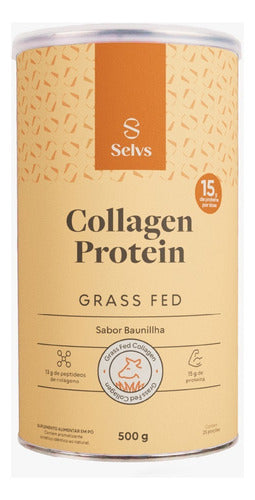 Collagen Protein Sabor Baunilha 500g Selvs
