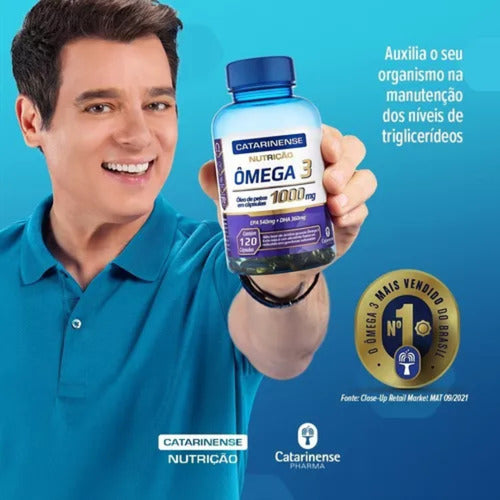 Ômega 3 EPA 540mg DHA 360mg Catarinense 120 Cápsulas
