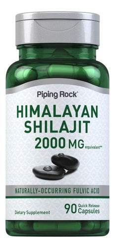 Extrato de Shilajit 2000mg 90 cápsulas Piping Rock