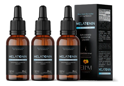 Melatonina Em Gotas Maracujá Ellym Nutrition Kit 3un 30ml