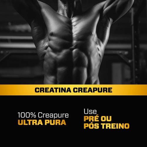 CREATINA Creapure® 300g - 100% Pura e Produzida com Matéria-Prima Alemã - 3vs Nutrition