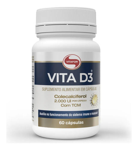 Vitamina D3 60 Cápsulas Vitafor