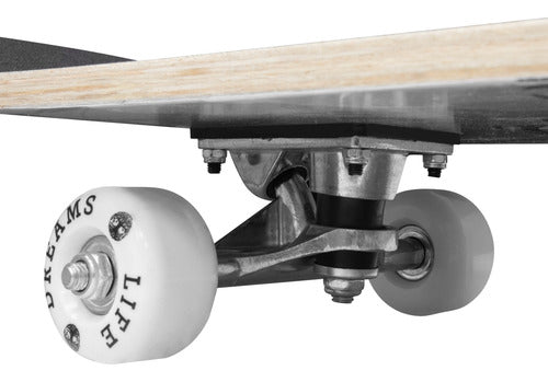 Skate Rosa Feminino Menina Infantil Criança Iniciante Montado 70kg Street Cute Doll Life Dreams