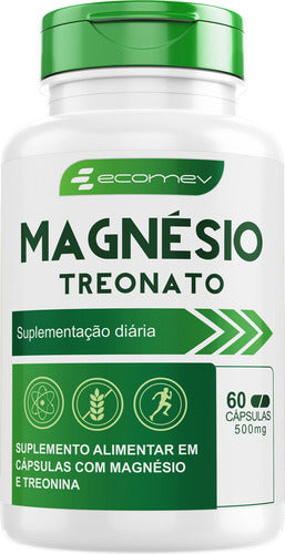 Suplemento em Cápsula Treonato Premium 60cáps Ecomev Sabor Sem Sabor