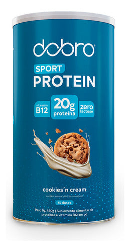 Sport Protein Dobro sabor Cookies´ Cream Sem Glúten 450g Dobro Sabor Cookies and cream