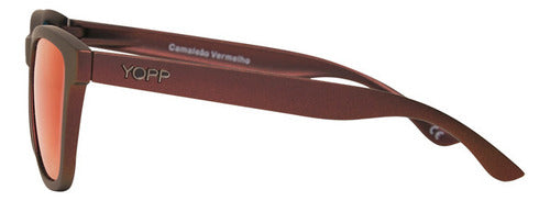Óculos De Sol Yopp Polarizado Uv400 Camaleão Vermelho