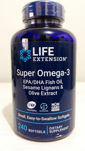 Super Omega-3 240softgel Life Extension Saúde Cardiovascular