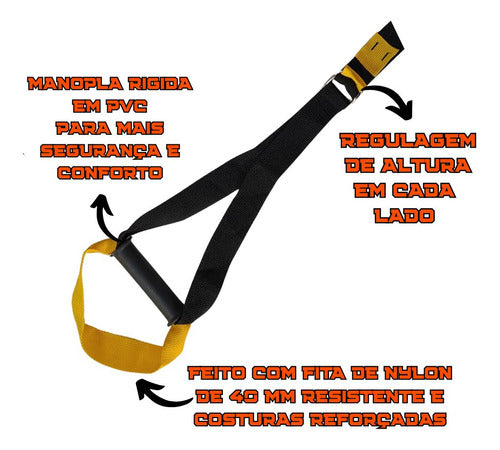 Fita Para Treinamento Suspenso Musculação Academia Pilates