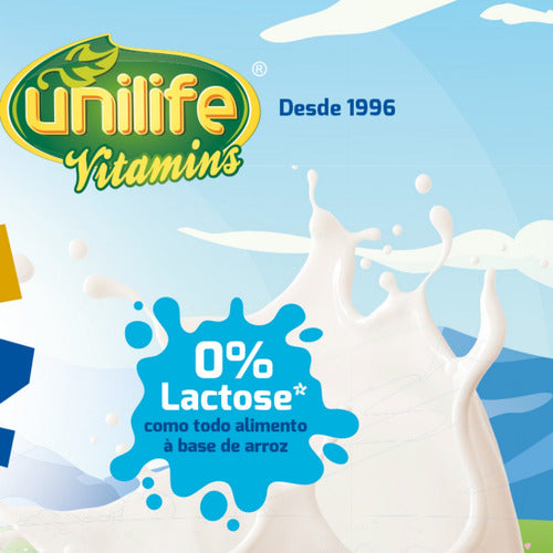 Bebida De Arroz Rice Milk Kids Unilife Sem Lactose 500g Sabor Baunilha