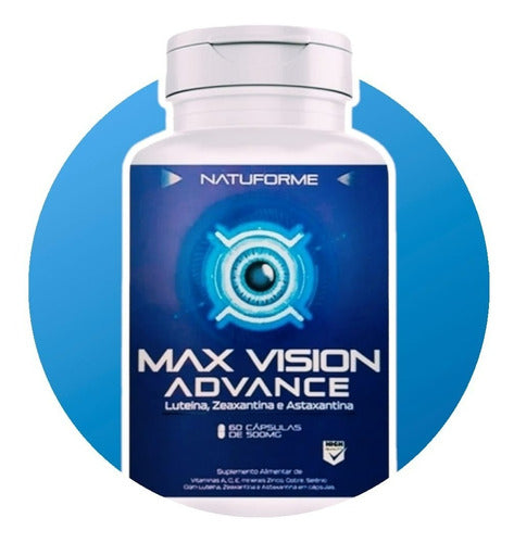 Suplemento Em Cápsulas Natuforme Max Vision Luteína, Zeaxantina E Astaxantina Vision Max Advance 60 Un
