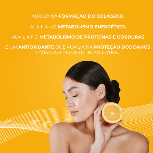 Vitamina C Essential Pure 500mg Por Cápsula, 60un, Bigens