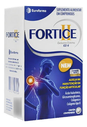 Fortice Colágeno Tipo Ii C/acido Hialurônico 30 Comp
