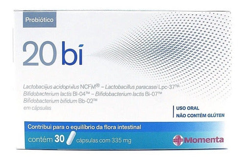 20 Bi Suplemento Probiótico Com 30 Cápsulas Flora Intestin Sabor Without flavor