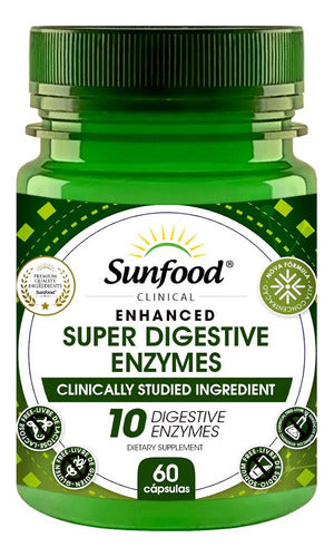 Super Digestive Enzymes (enzimas Digestivas) 60caps Sabor Without Flavor