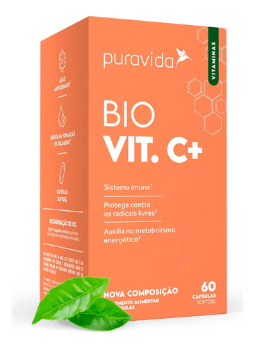 Bio Vit C+ Puravida 60 Cápsulas Vitamina C