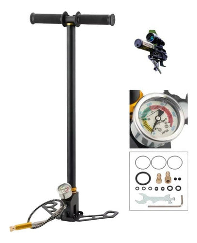 Bomba Pcp Manual 6000 Psi 300 Bar 3 Estágios Alta Pressão