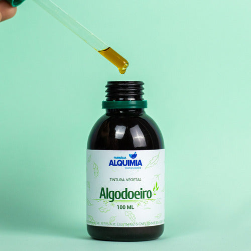 Tintura De Algodoeiro 100 Ml Auxilia Na Amamentação Alquimia Suplementos