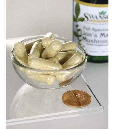 Cogumelo Juba De Leão Lion's Mane 500mg 60 Capsules Swanson