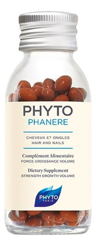 Phyto Phanere Força Crescimento Volume Cabelo Unhas 120cap Sabor S/Sabor