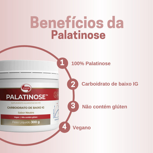 Palatinose Neutro 300g Vitafor - Sabor Natural
