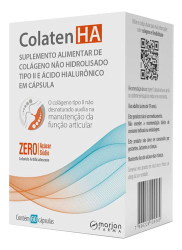 Suplemento Alimentar Colaten Ha 60capsulas Sabor Sem