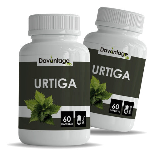 Kit 2 Raiz Urtiga 100% Puro Natural Capsulas 500mg (ortiga)