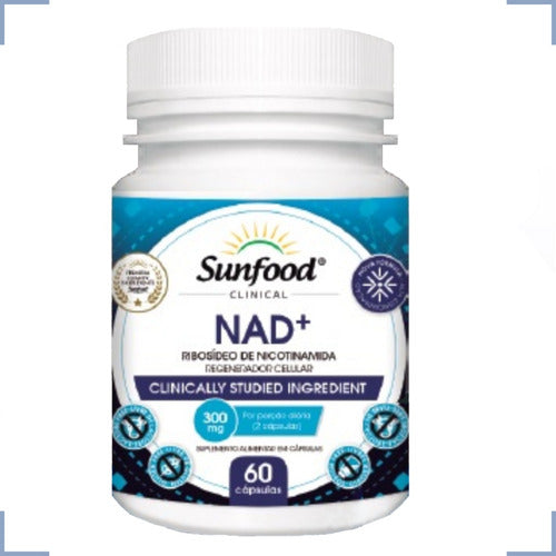 Nad+ ribosideo de nicotinamida 300mg 60 capsulas sunfood