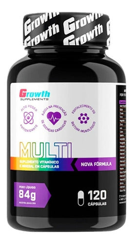 Multivitaminico 120 Capsulas Growth Supplement Rende 4 Meses