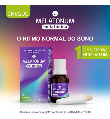 Melatonum Max Melatonina Sabor Menta 30ml Mantecorp