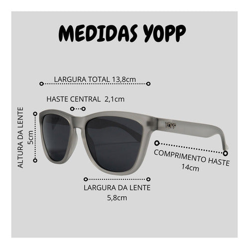 Óculos De Sol Yopp Polarizado Uv400 Camaleão Vermelho