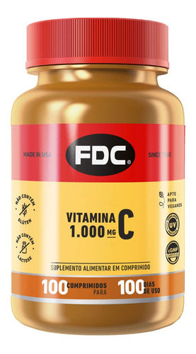 Vitamina C 1000mg Fdc 100 Comprimidos Sabor Não aplica