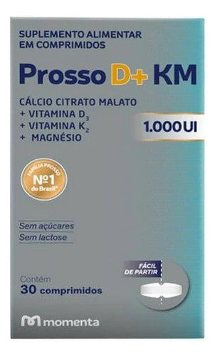 Suplemento Alimentar Prosso D+ KM 1.000UI 30 Comprimidos
