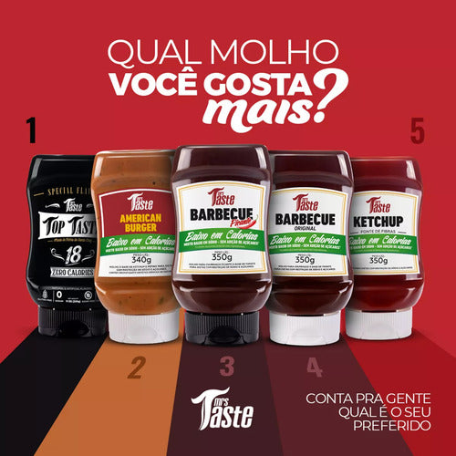 Barbecue Zero Açúcar Baixa Calorias Original Mrs Taste 350g