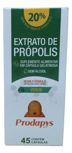 Extrato De Própolis Verde Sem Álcool 45 Cápsulas