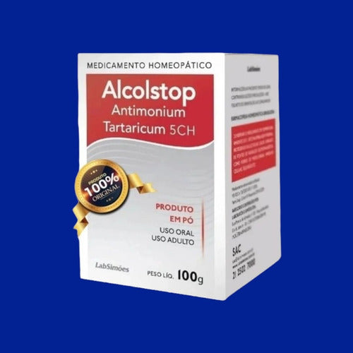 2 X Pra Parar De Beber Alcolstop Antimonium Trataricum 100g Sabor Sem Sabor