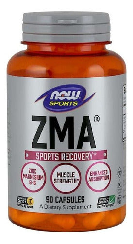 Zma Now Sports Zinco Magnésio Vitamina B6 90 Caps Sabor Sem sabor