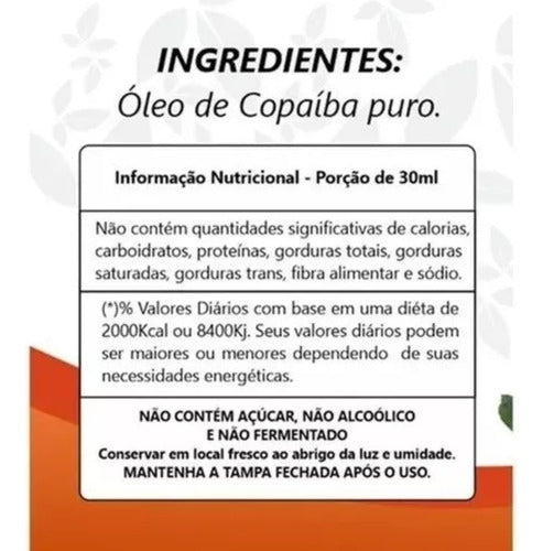 Óleo De Copaíba Puro 500mg 300 Cápsulas Encapsulados Naturais
