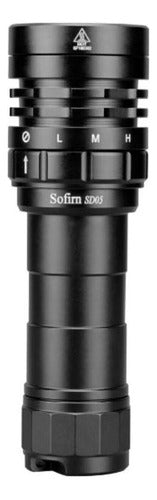 Lanterna Para Mergulho Sofirn Sd05 3000lm C/bateria 21700 Cor da lanterna Preto Cor da luz Branco