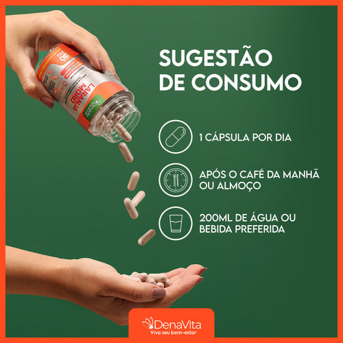 Laranja Moro + Cromo + Café Verde - Denavita Sabor Extrato De Laranja Moro 30 Cápsulas