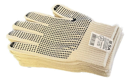 60 Pares Luvas De Pedreiro Pigmentada Tamanho 10g 4 Fio