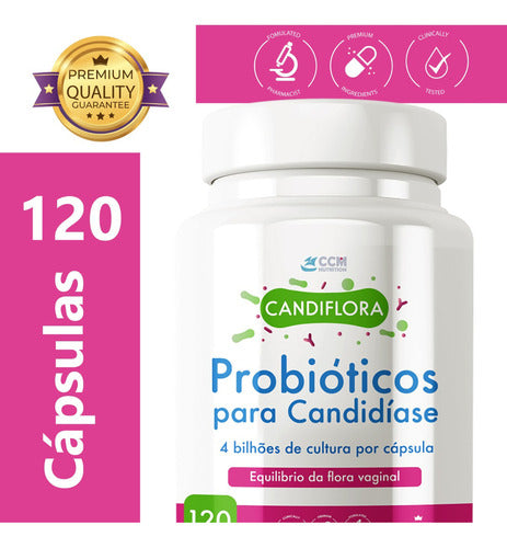 Probioticos Candidiase Candiflora Mais Ipe Roxo 120 Caps