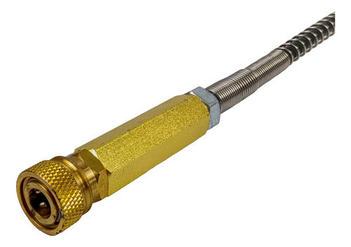 Bomba Manual Pcp 3 Estágios 4500psi 300bar Com Manômetro