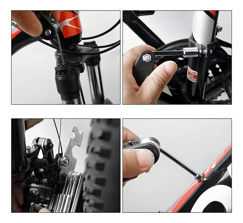 Estojo Kit Ferramentas Bike Acessórios Bomba Kit Remendo