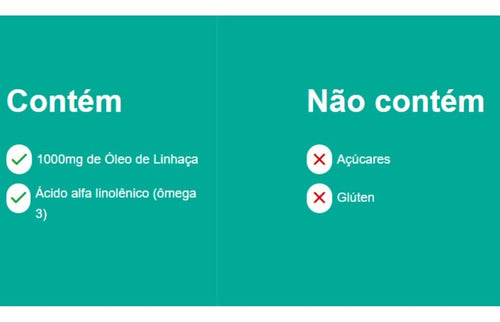 Óleo De Linhaça 1000mg 120 Caps - Catarinense Pharma Sabor Sem sabor