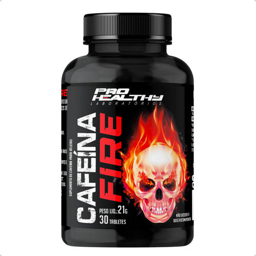 Cafeína Fire 420mg - Pote 30 Tabletes - Pro Healthy Sabor Sem sabor