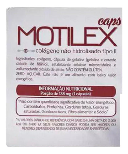 Kit 2 Caixas Motilex Colágeno Tipo Ii 40mg Com 60 Cápsulas