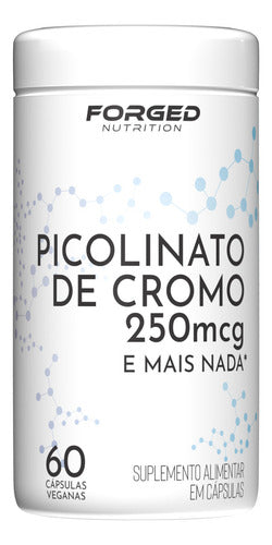Picolinato De Cromo 250mcg 60 Vegan Caps Forged Nutrition Sem sabor